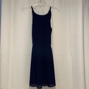Navy Dress with attachable belt